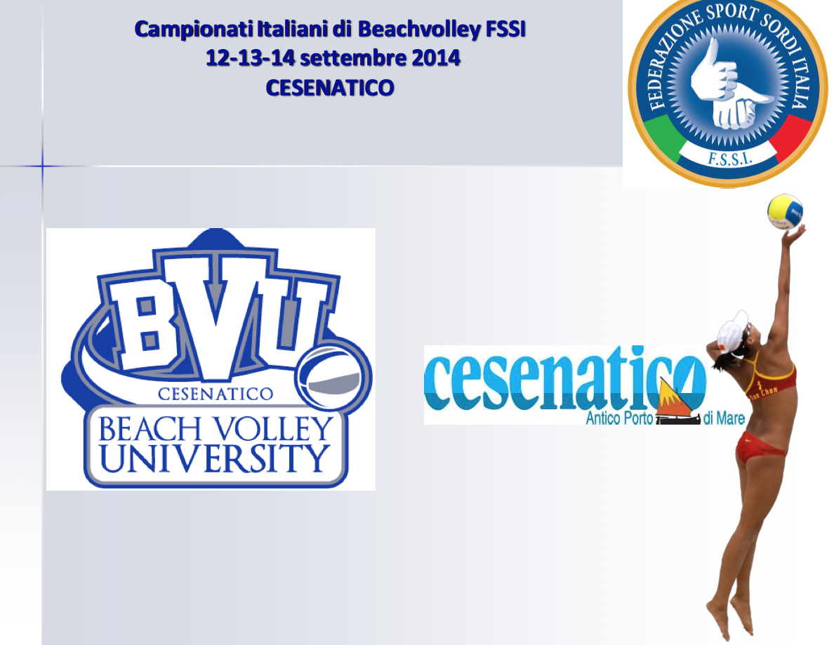 11-13 Settembre, Cesenatico (FC). Campionato FSSI di Beach Volley M/F