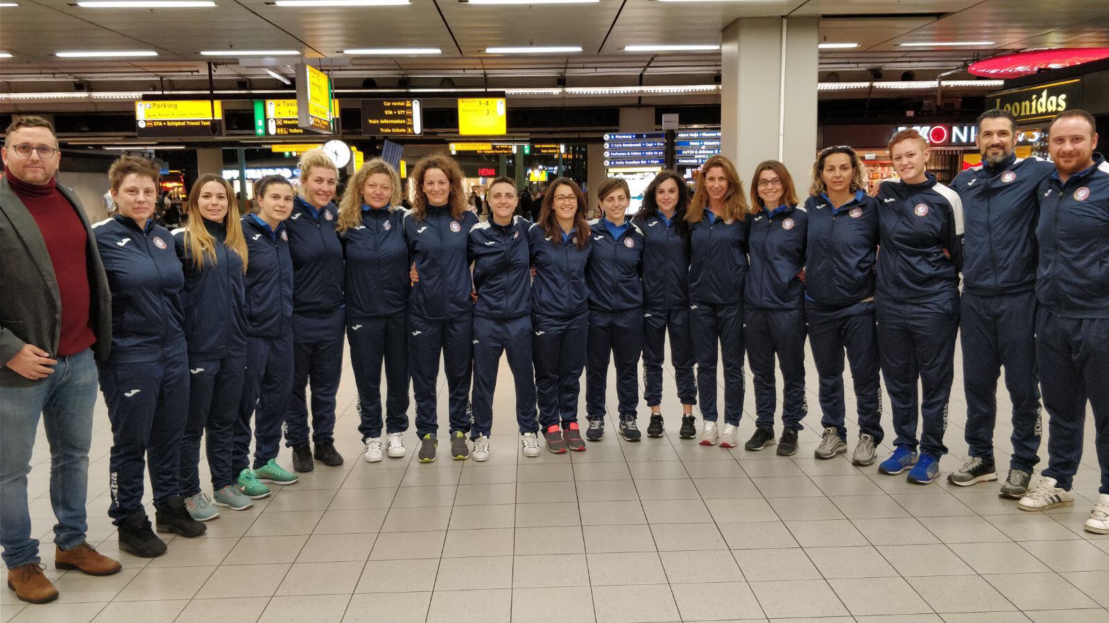 La Nazionale Italiana di Calcio A5 Femminile è arrivata a Aalsmeer