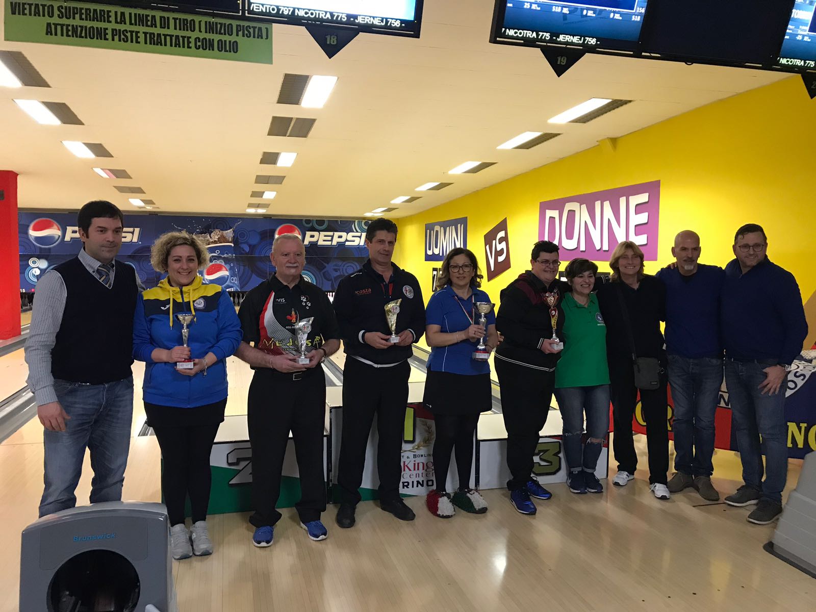 Risultati e foto del Campionato FSSI di Bowling Singolo svoltosi a Torino