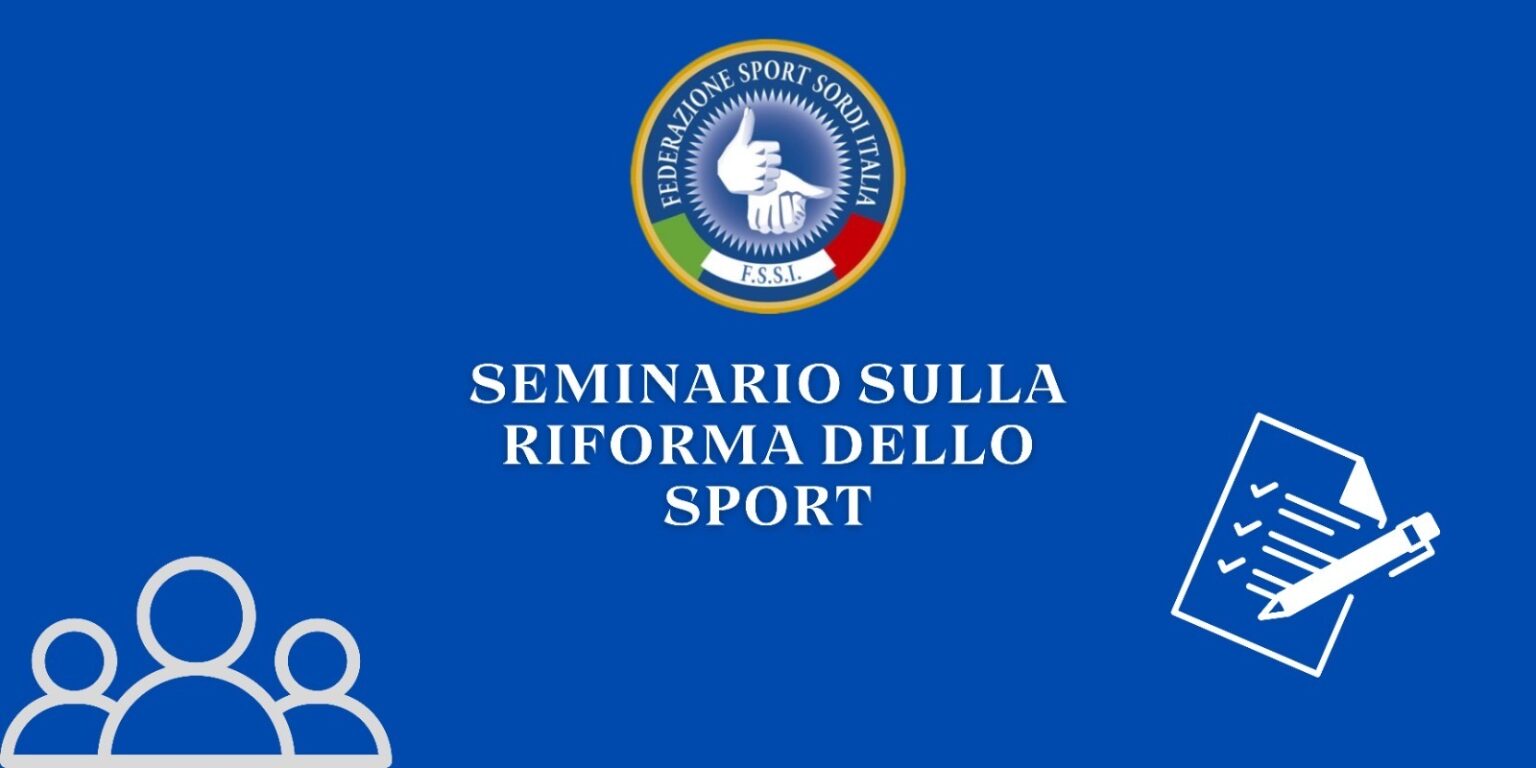 Seminario sulla riforma dello sport per le Società Sportive