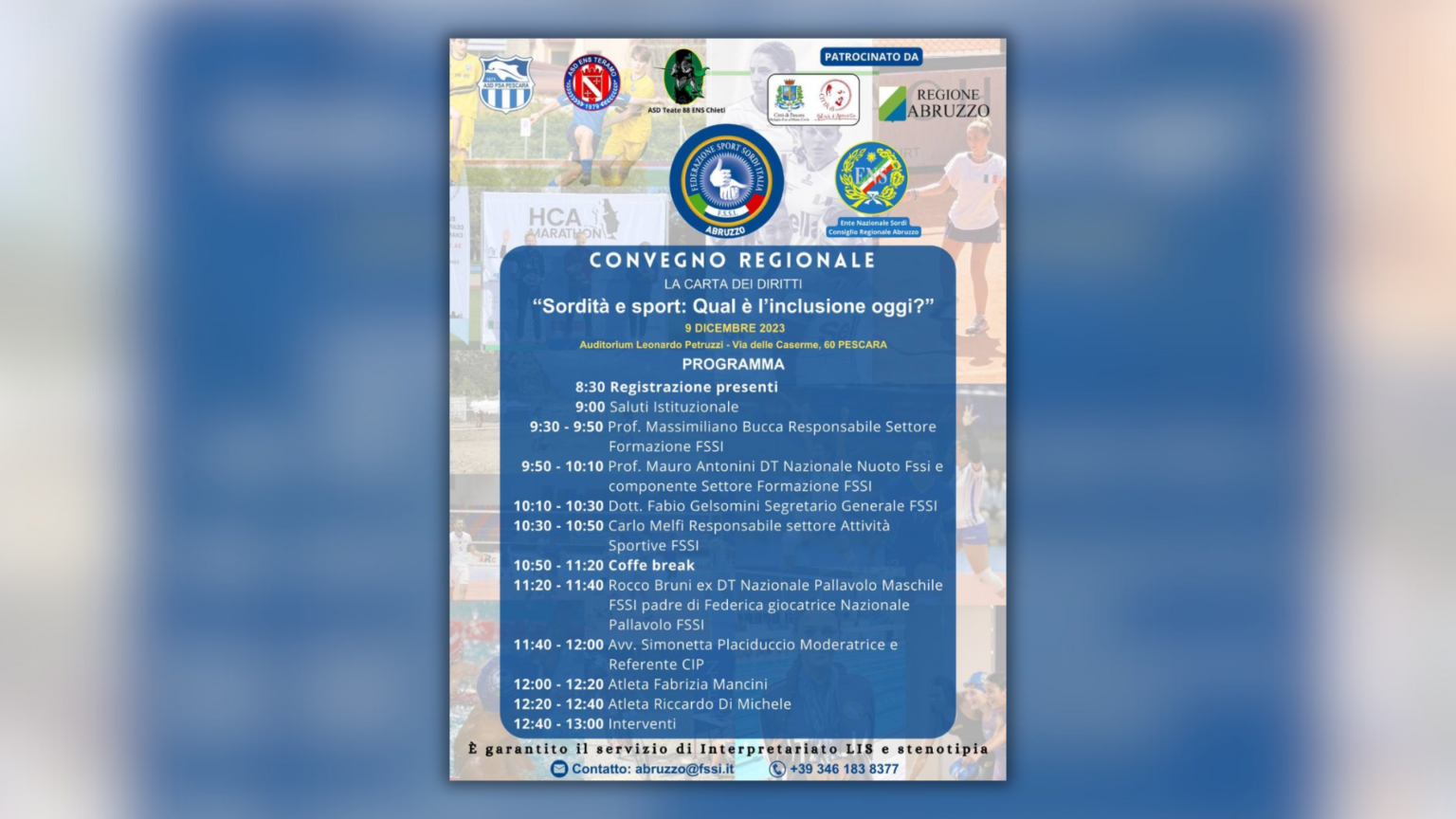 Abruzzo, al via il convegno sulla sordità e sull’inclusione