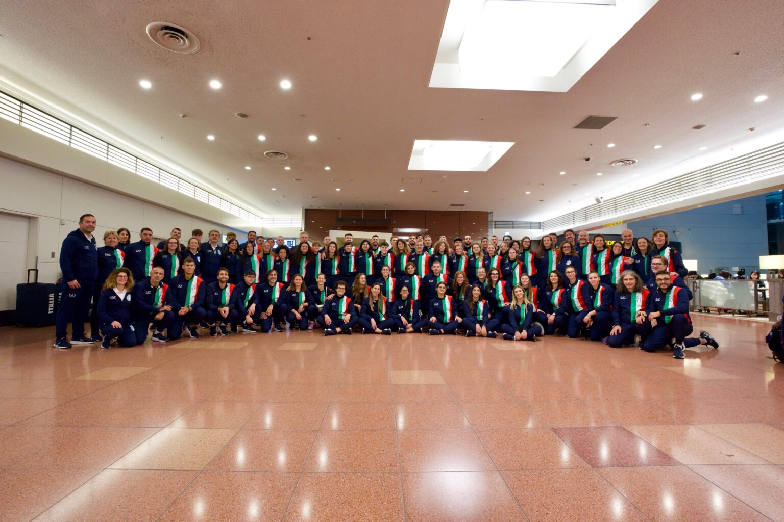 La delegazione italiana è arrivata a Tokyo
