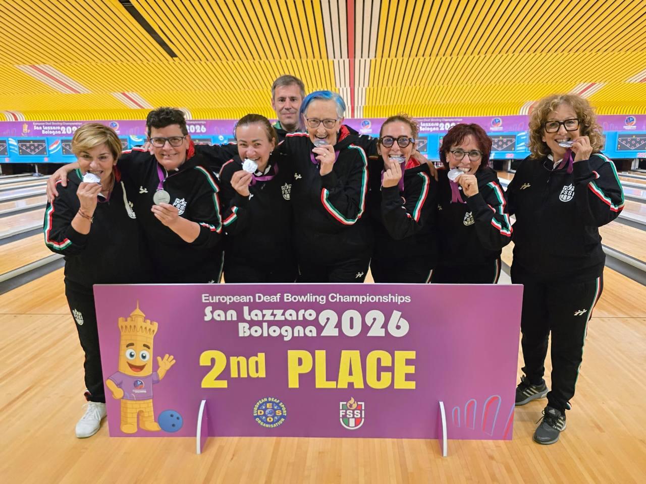 Europei Bowling per Sordi 2026: Argento per la Nazionale Femminile nella Specialità a Squadre